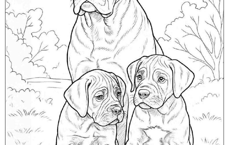 88 Dog Coloring Pages Free PDF To Print Woo Coloring