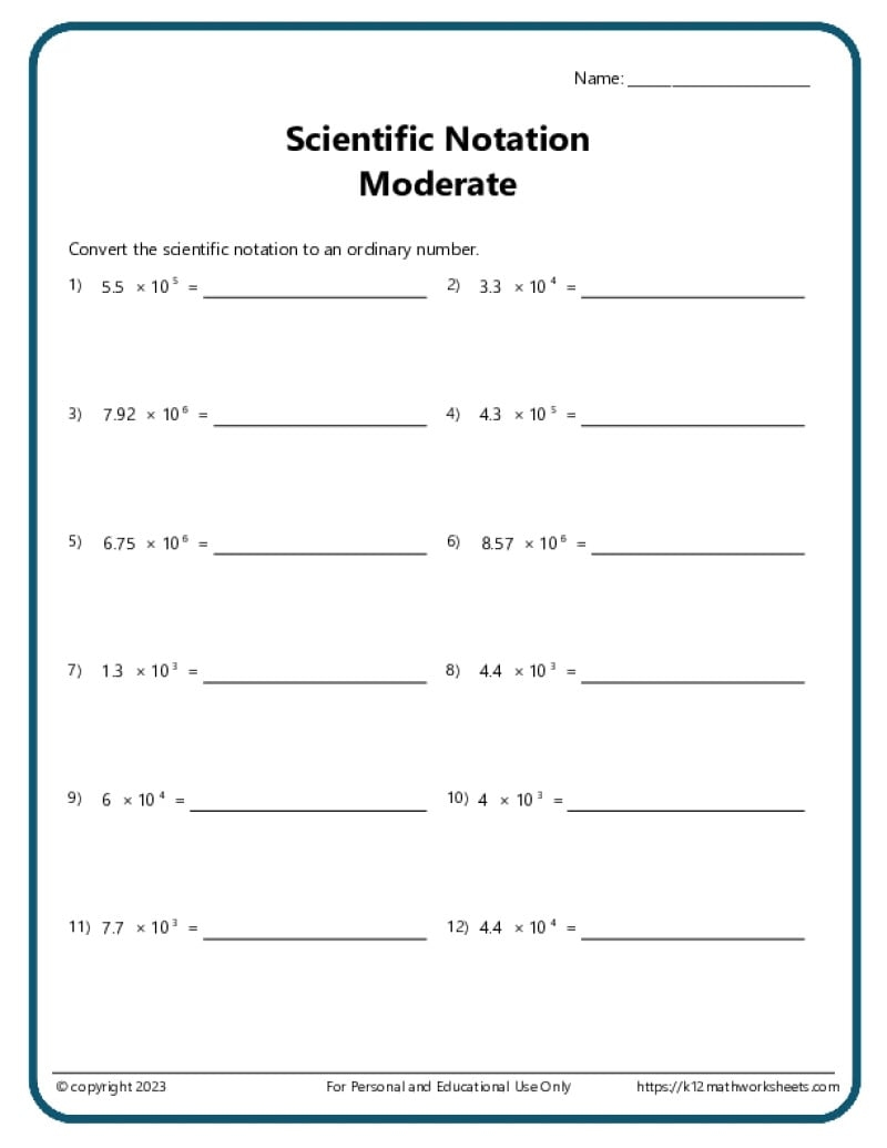 8th Grade Algebra Worksheets