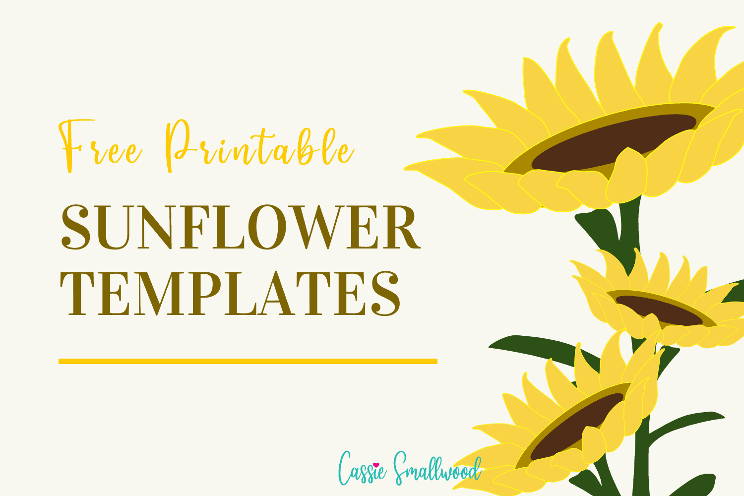 sunflower template printable