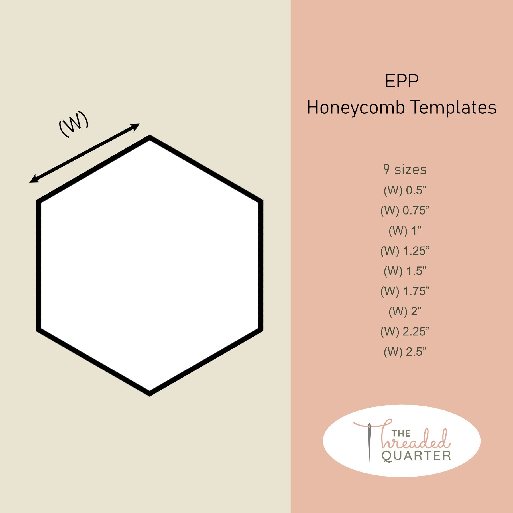 printable hexagon template