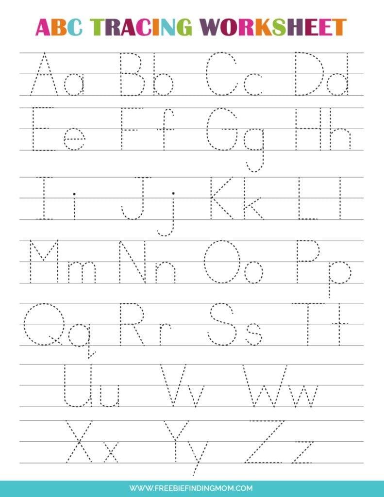 ABC Letters Printable Tracing Worksheets ABC Letters Printable Tracing Worksheets