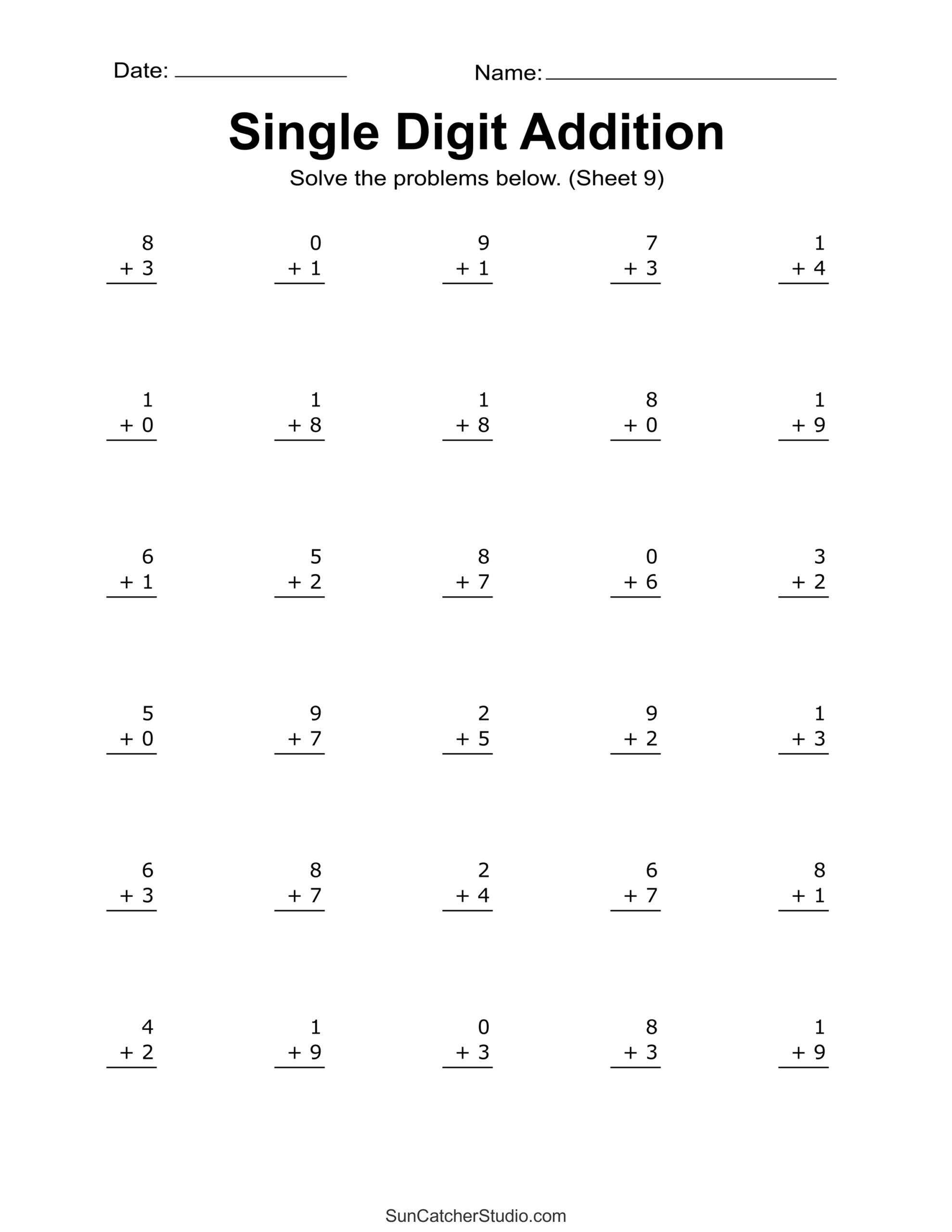 Addition Worksheets Free Printable Easy Math Problems Free Printables Monograms Design Tools Patterns DIY Projects Addition Worksheets Free Printable Easy Math Problems Free Printables Monograms Design Tools Patterns DIY Projects