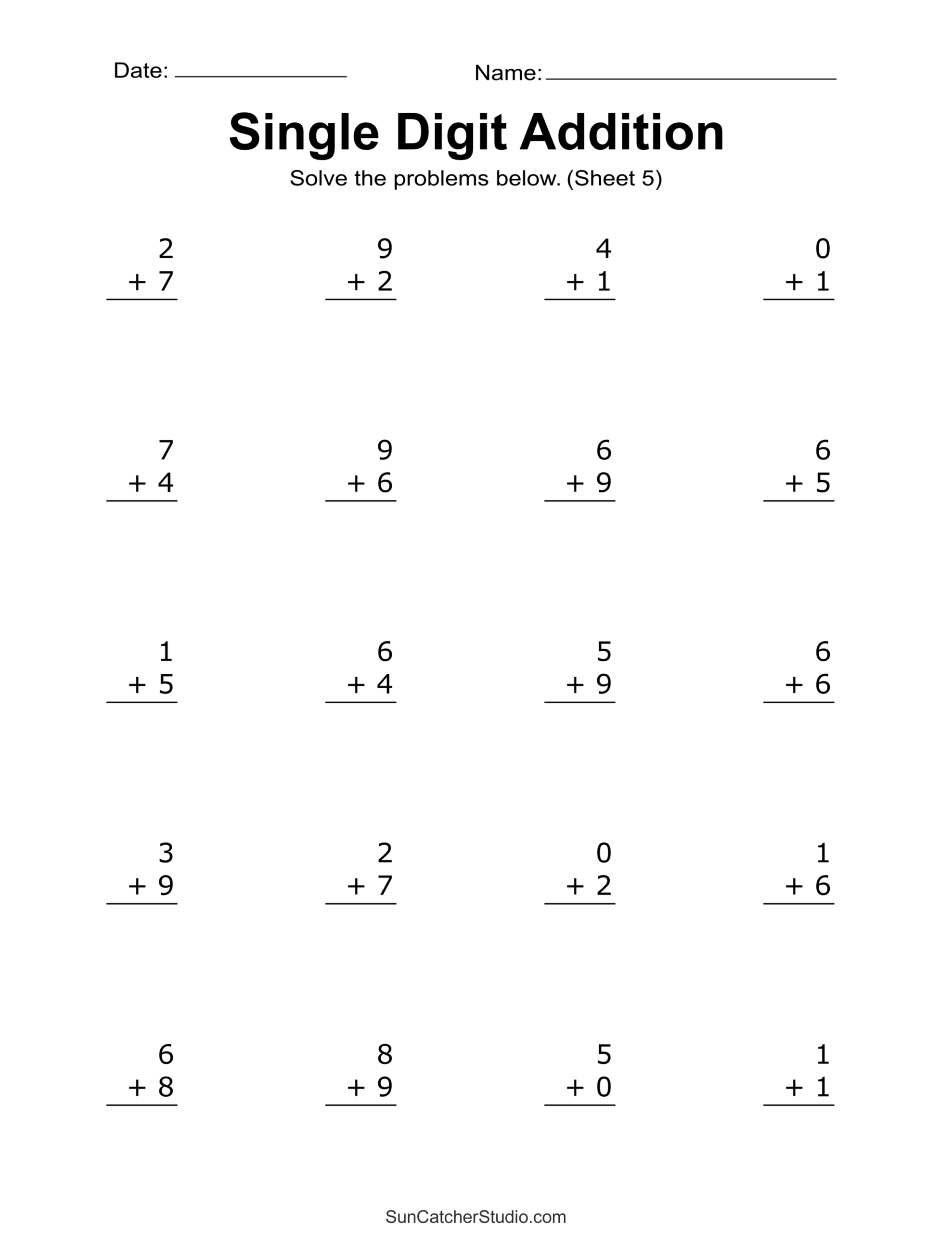 math worksheets printables