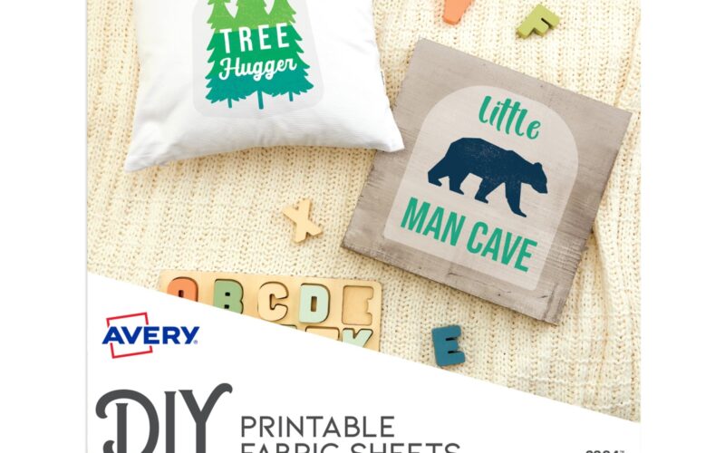 Amazon Avery Printable Fabric Sheets 8 5 X 11 Inkjet Printer 5 Iron On Transfer Sheets 3384 Fabric Iron On Transfers Arts Crafts Sewing