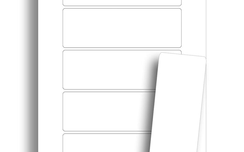 Amazon White Printable Bookmarks Blank Bookmark Printing Paper For Inkjet Laser Printers Heavyweight 80lb Cover Cardstock 2 X 6 Perforated 5 Per Page 10 Sheets 50 Blank Bookmarks Office Products