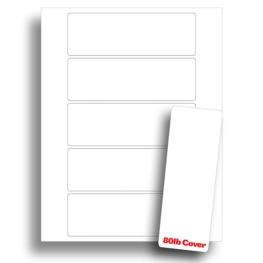 Amazon White Printable Bookmarks Blank Bookmark Printing Paper For Inkjet Laser Printers Heavyweight 80lb Cover Cardstock 2 X 6 Perforated 5 Per Page 10 Sheets 50 Blank Bookmarks Office Products Amazon White Printable Bookmarks Blank Bookmark Printing Paper For Inkjet Laser Printers Heavyweight 80lb Cover Cardstock 2 X 6 Perforated 5 Per Page 10 Sheets 50 Blank Bookmarks Office Products