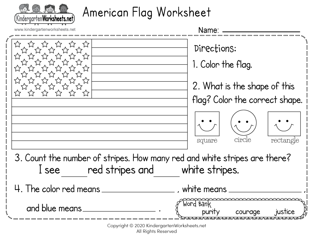 American Flag Worksheet Free Printable Digital PDF American Flag Worksheet Free Printable Digital PDF