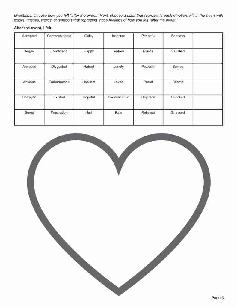 Art Therapy Color Your Feelings Before And After Event Worksheet Editable Fillable Printable PDF TherapyPatron Art Therapy Color Your Feelings Before And After Event Worksheet Editable Fillable Printable PDF TherapyPatron