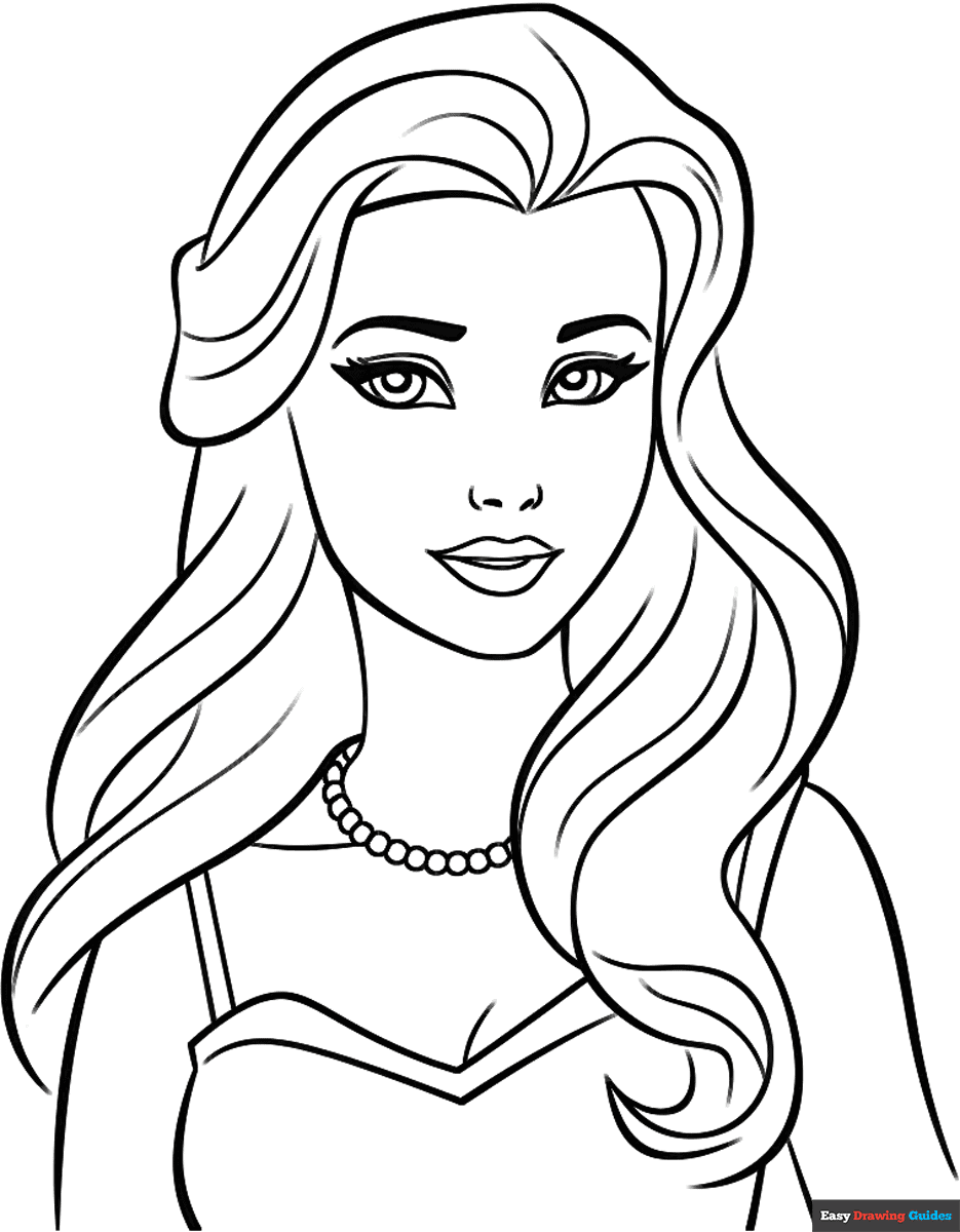 printable barbie coloring sheets