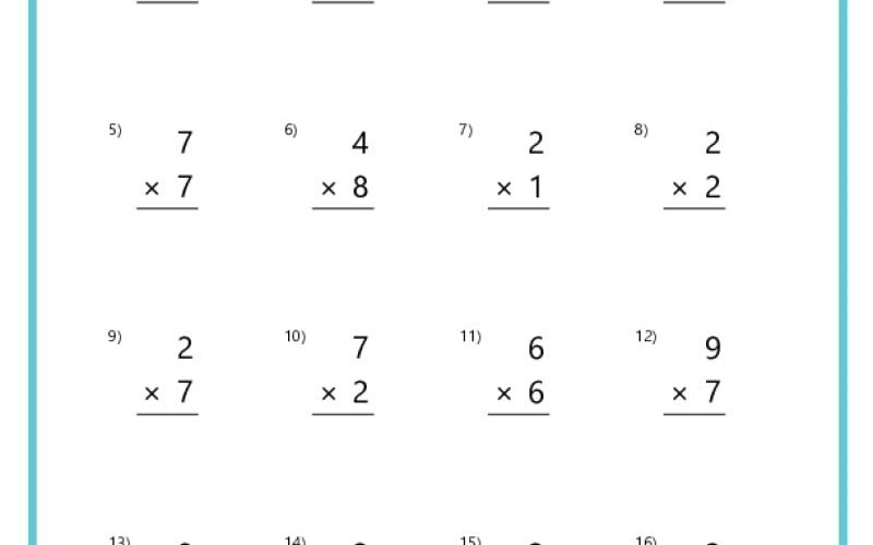 Basic Multiplication Worksheets K12 Math Worksheets