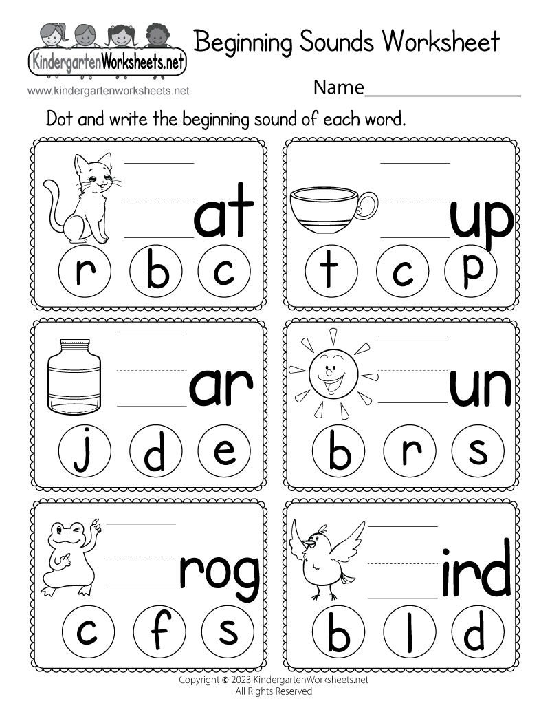 preschool worksheet printables