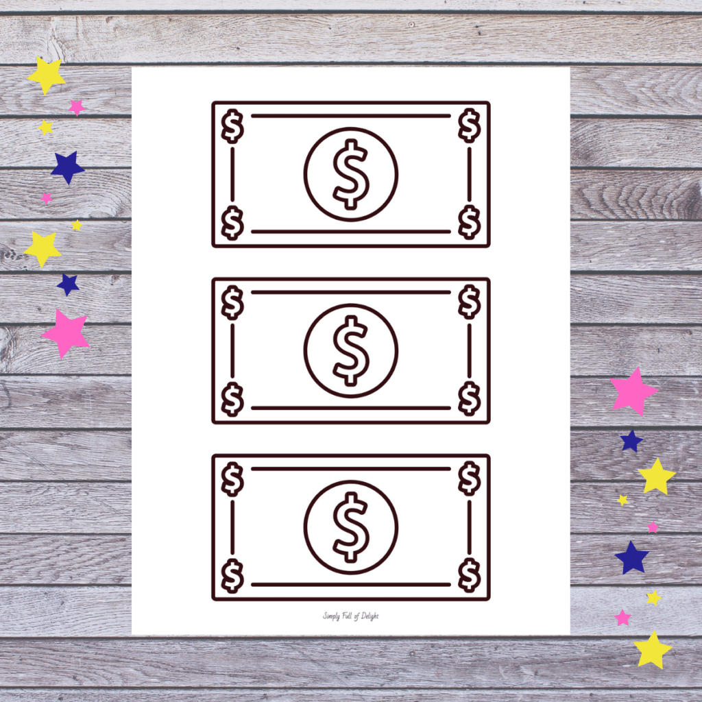 free printable classroom money template