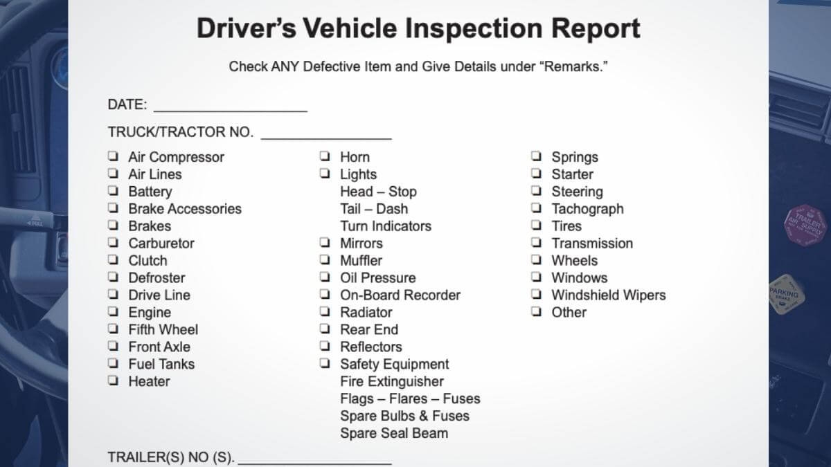 Best Free CDL Pre Trip Inspection Checklist Trucker Safety Profit