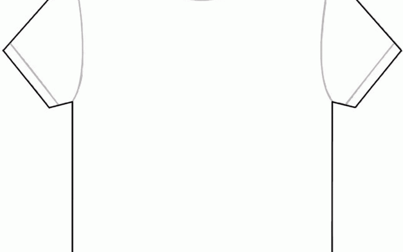 Best Photo Of Large Printable T Shirt Template T Shirt Coloring Nation Pages