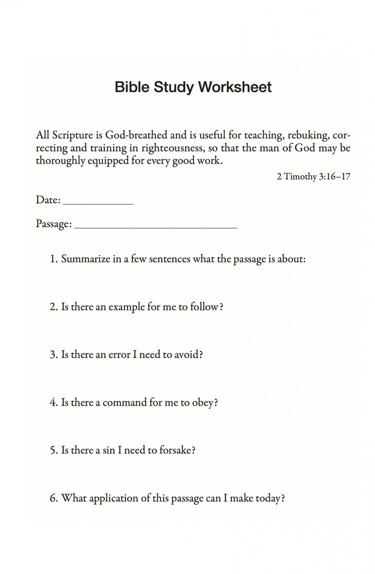 Bible Study Worksheets For Adults Pdf A Worksheet Is A Sheet Of Foolscap Offered By An