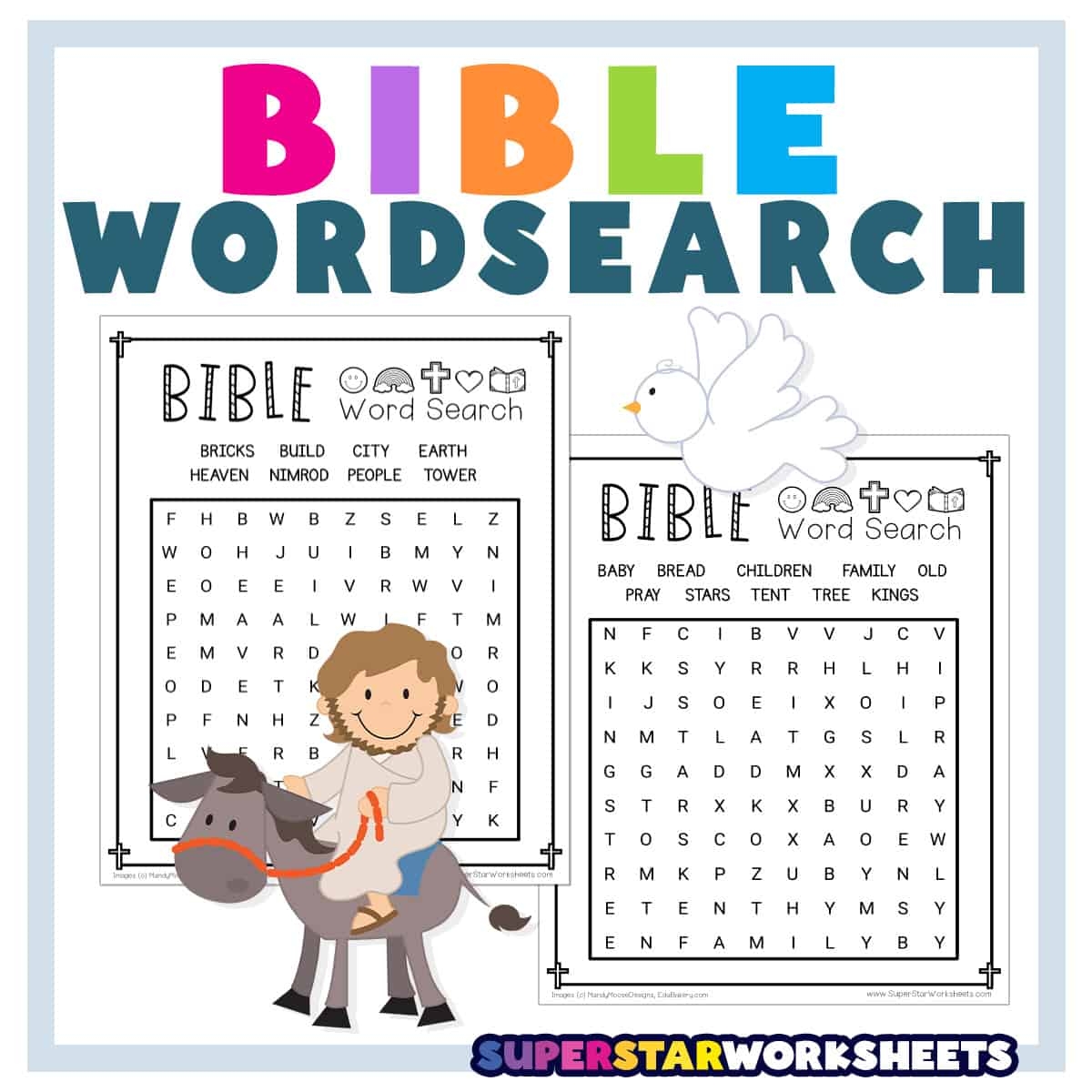 free printable bible worksheets for youth