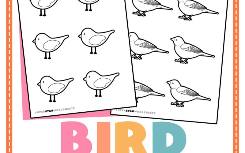 Bird Template Free Printables Superstar Worksheets