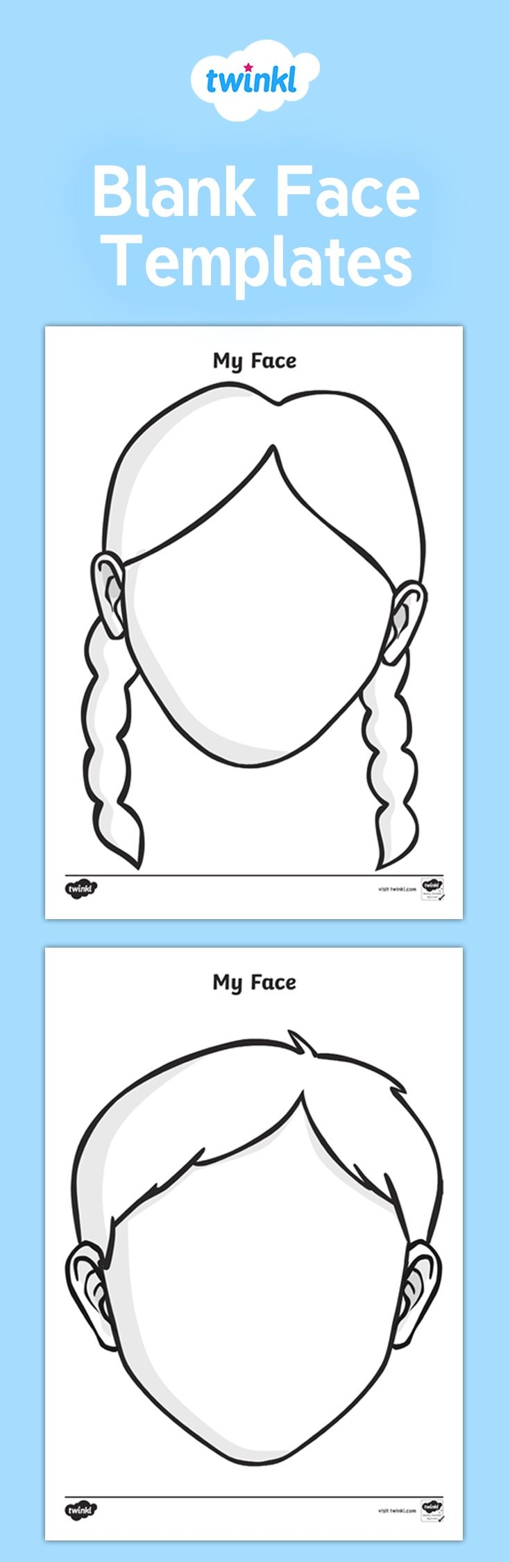 Blank Face Templates Free Printable Blank Face Templates Free Printable