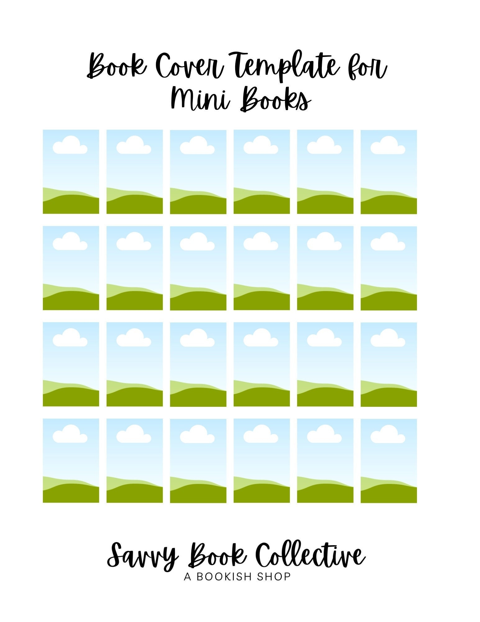 Book Cover Template For Mini Books Instant Access Canva Template Etsy Book Cover Template For Mini Books Instant Access Canva Template Etsy