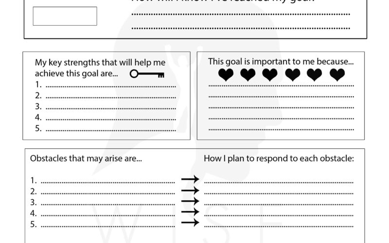 Break Through With 11 Stylish Goal Setting Worksheets PDF FREE
