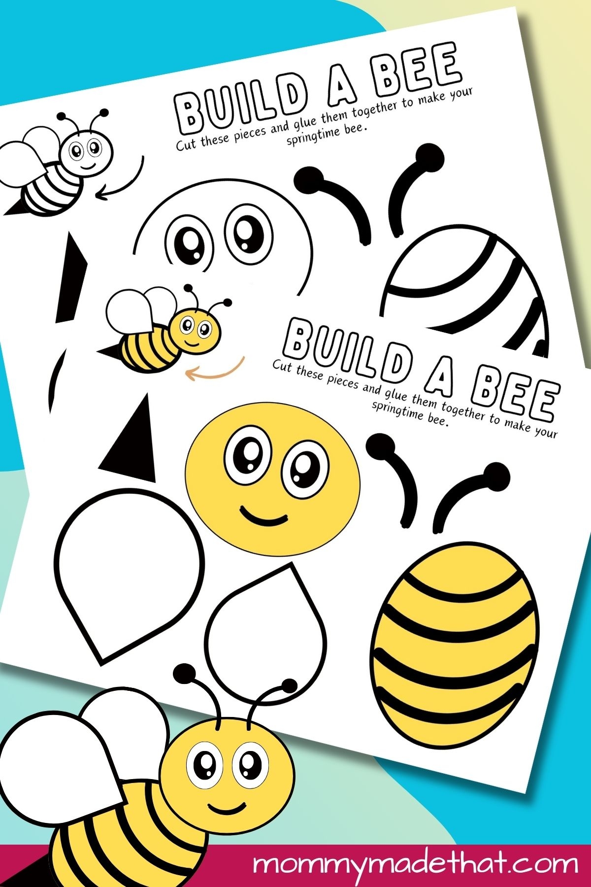 bee template printable