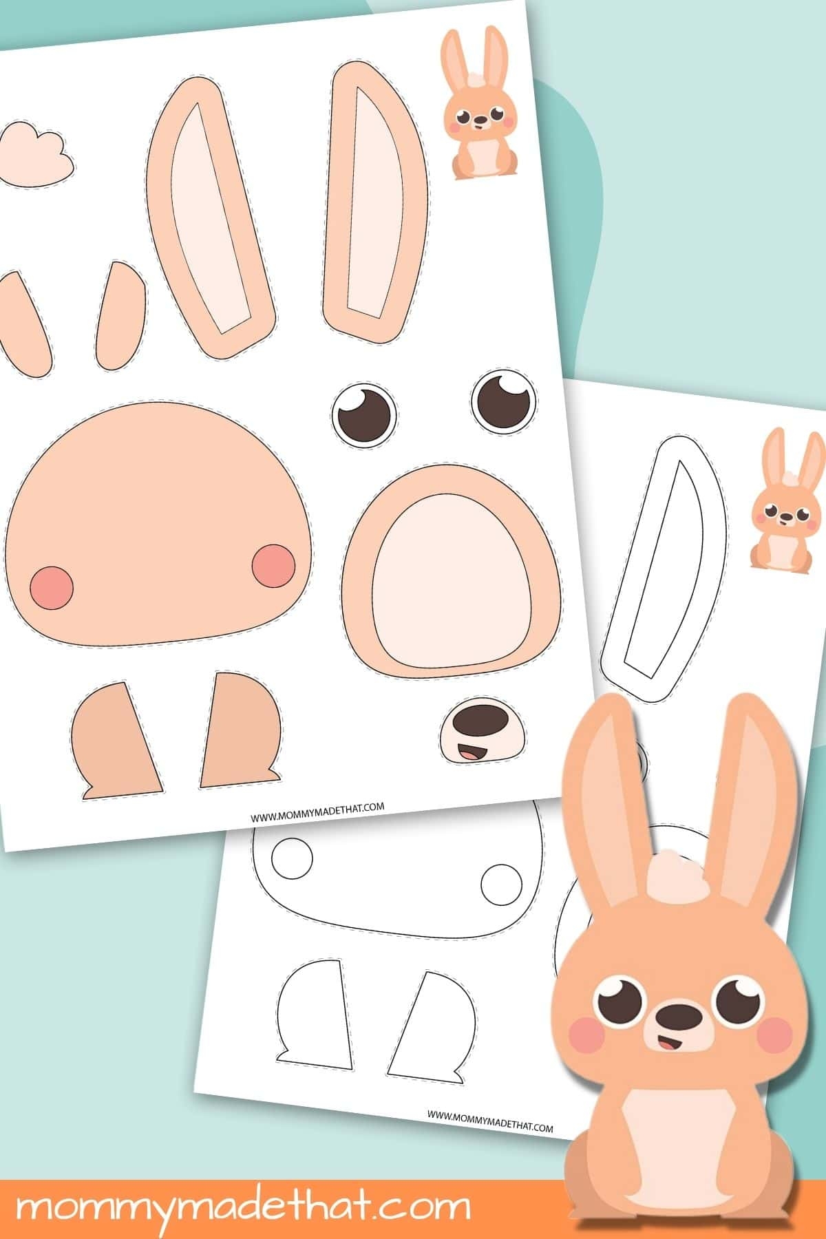 Build A Bunny Craft Grab The Free Printable Build A Bunny Craft Grab The Free Printable