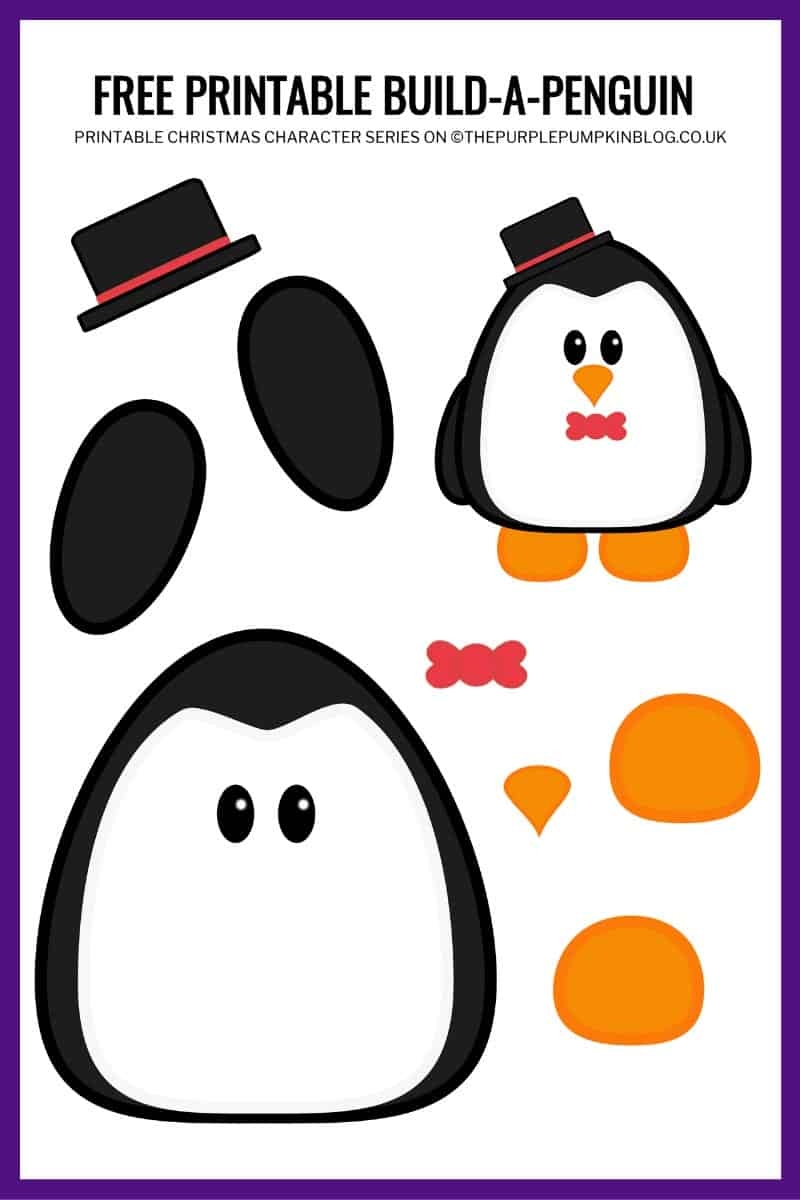 Build A Penguin Printable Free Printable Paper Penguin Template Build A Penguin Printable Free Printable Paper Penguin Template