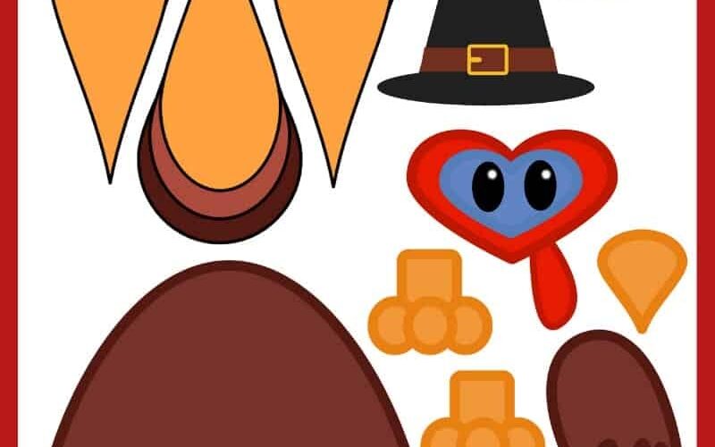 Build A Turkey Free Printable Paper Turkey Template