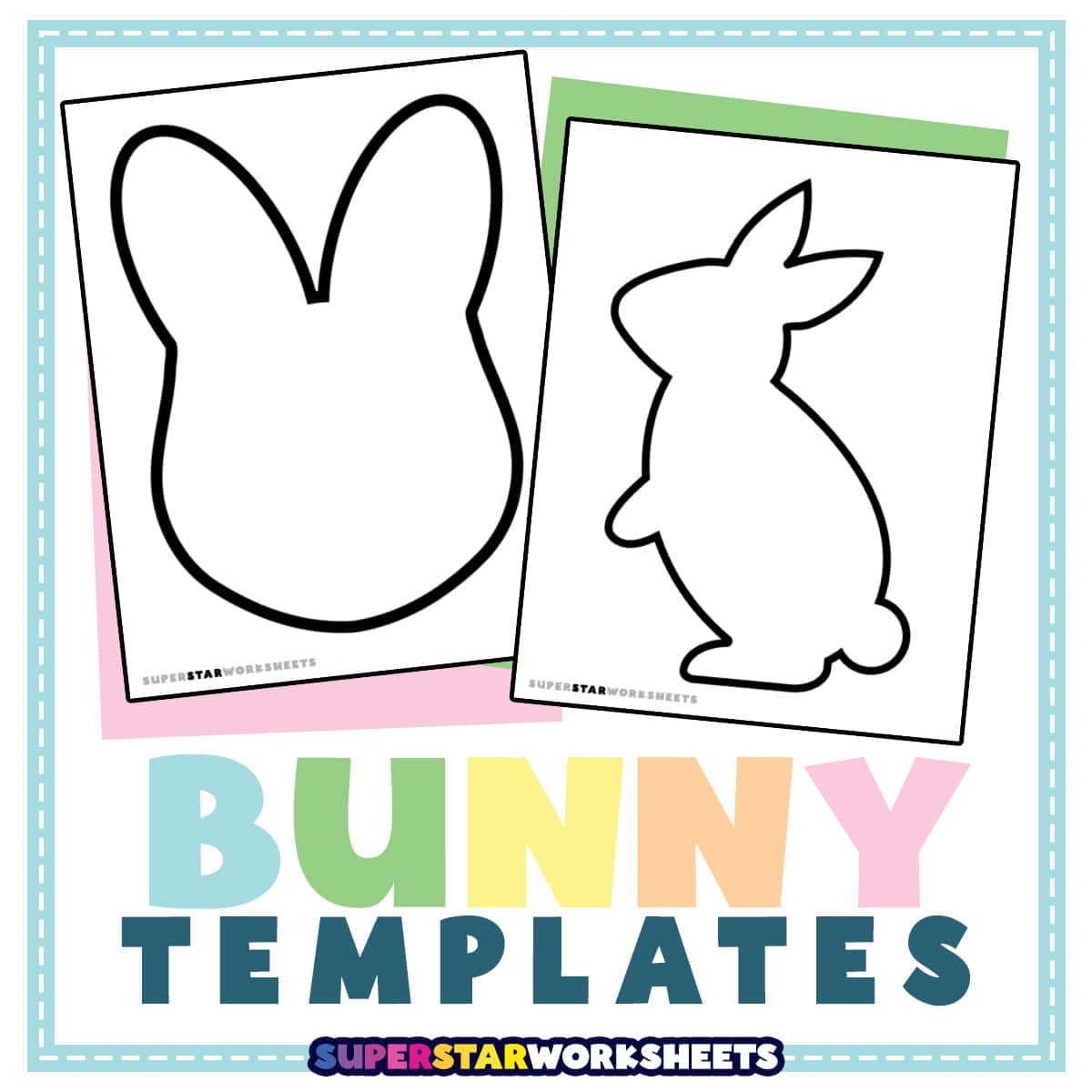 cut out printable bunny template cut out printable bunny template