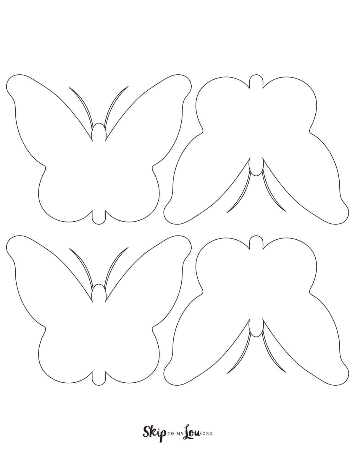 butterfly printable template
