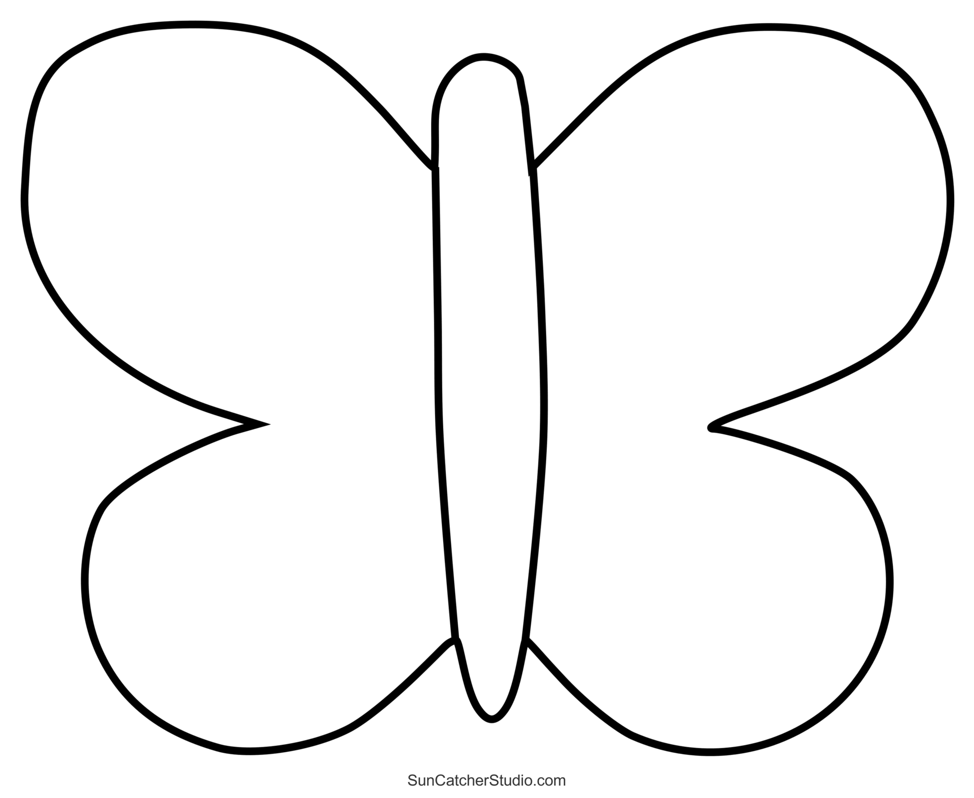 printable butterfly template free
