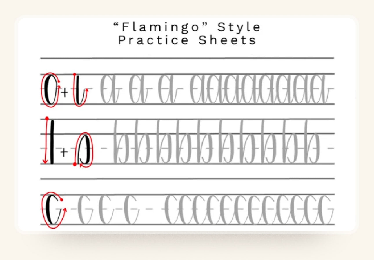 free printable calligraphy worksheets for beginners
