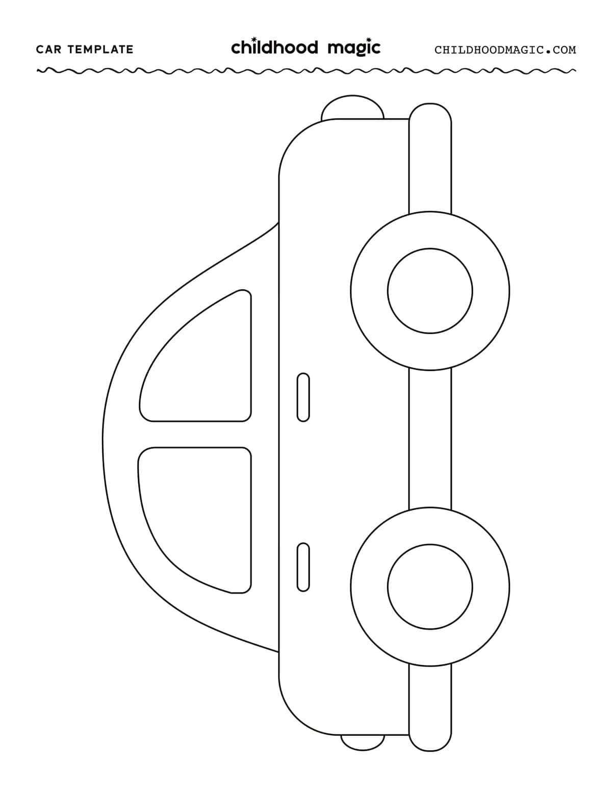 Car Template Free Printable Childhood Magic