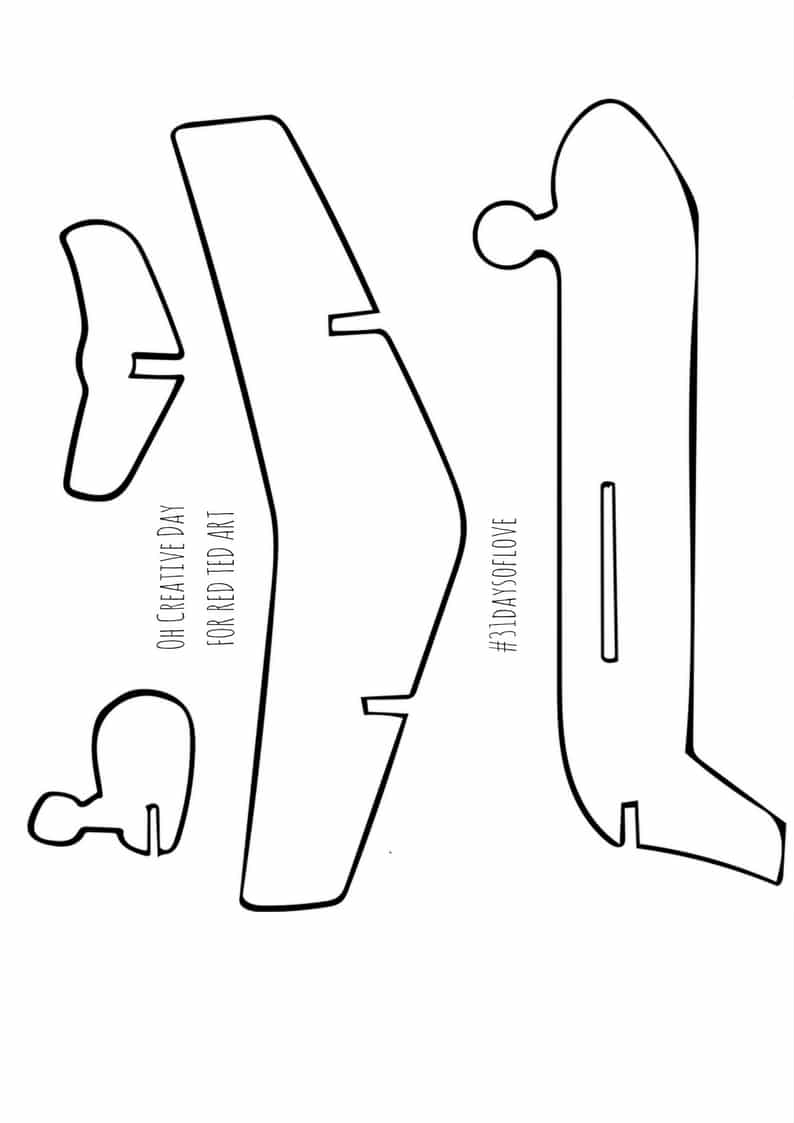 printable airplane template printable airplane template