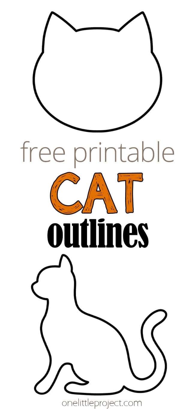 Cat Outline Free Printable Cat Template Shapes Cat Outline Free Printable Cat Template Shapes