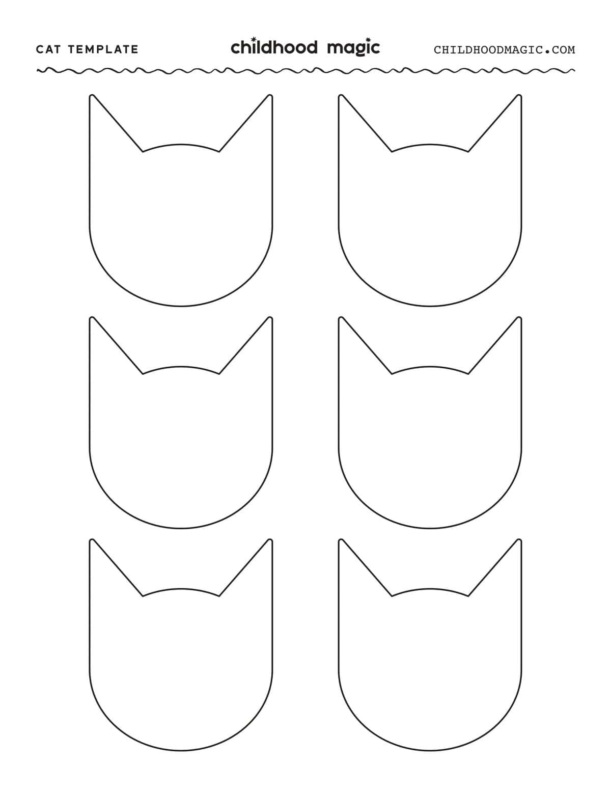 cat template printable cat template printable