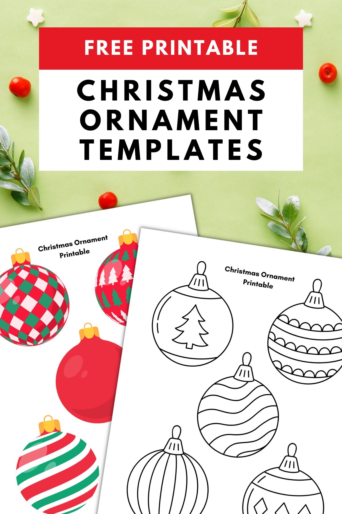 Christmas Ornament Printable Gathering Beauty
