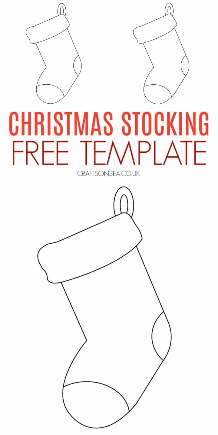 Christmas Stocking Template FREE Printable PDF Crafts On Sea