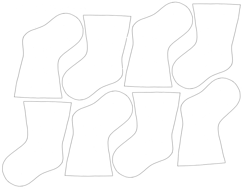 stocking template printable