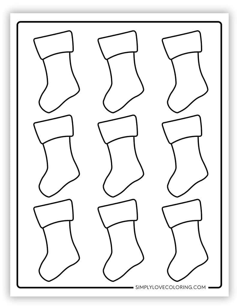 Christmas Stocking Templates Free PDF Printables Simply Love Coloring Christmas Stocking Templates Free PDF Printables Simply Love Coloring