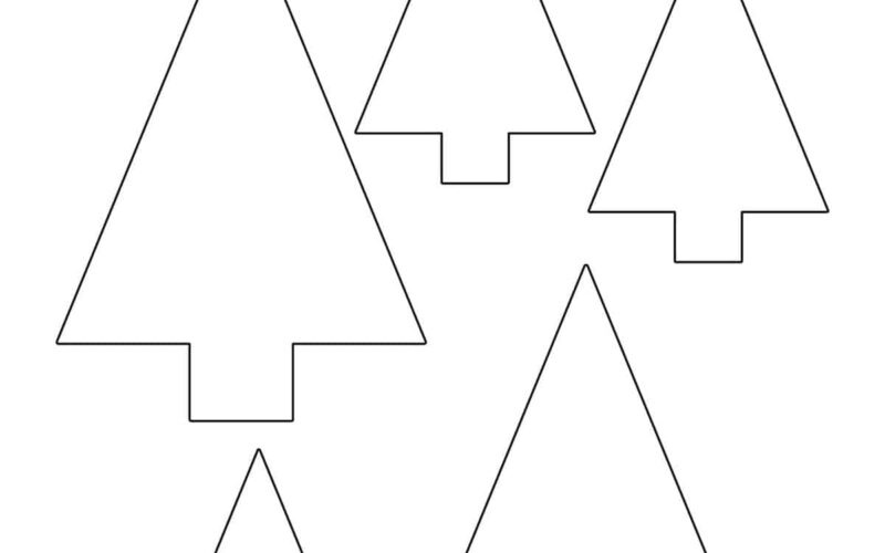 Christmas Tree Outline Childhood Magic