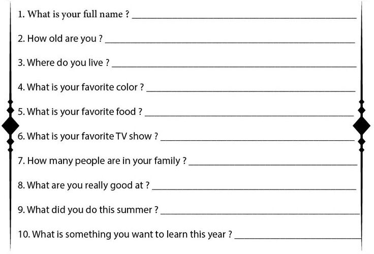 Classroom Getting To Know You 15 Free PDF Printables Printablee