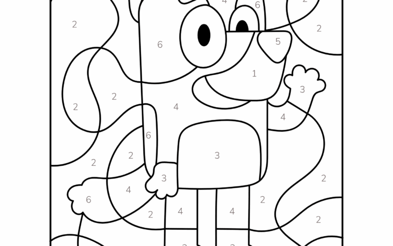 Color By Number Coloring Pages 50 Free Printable PDFs