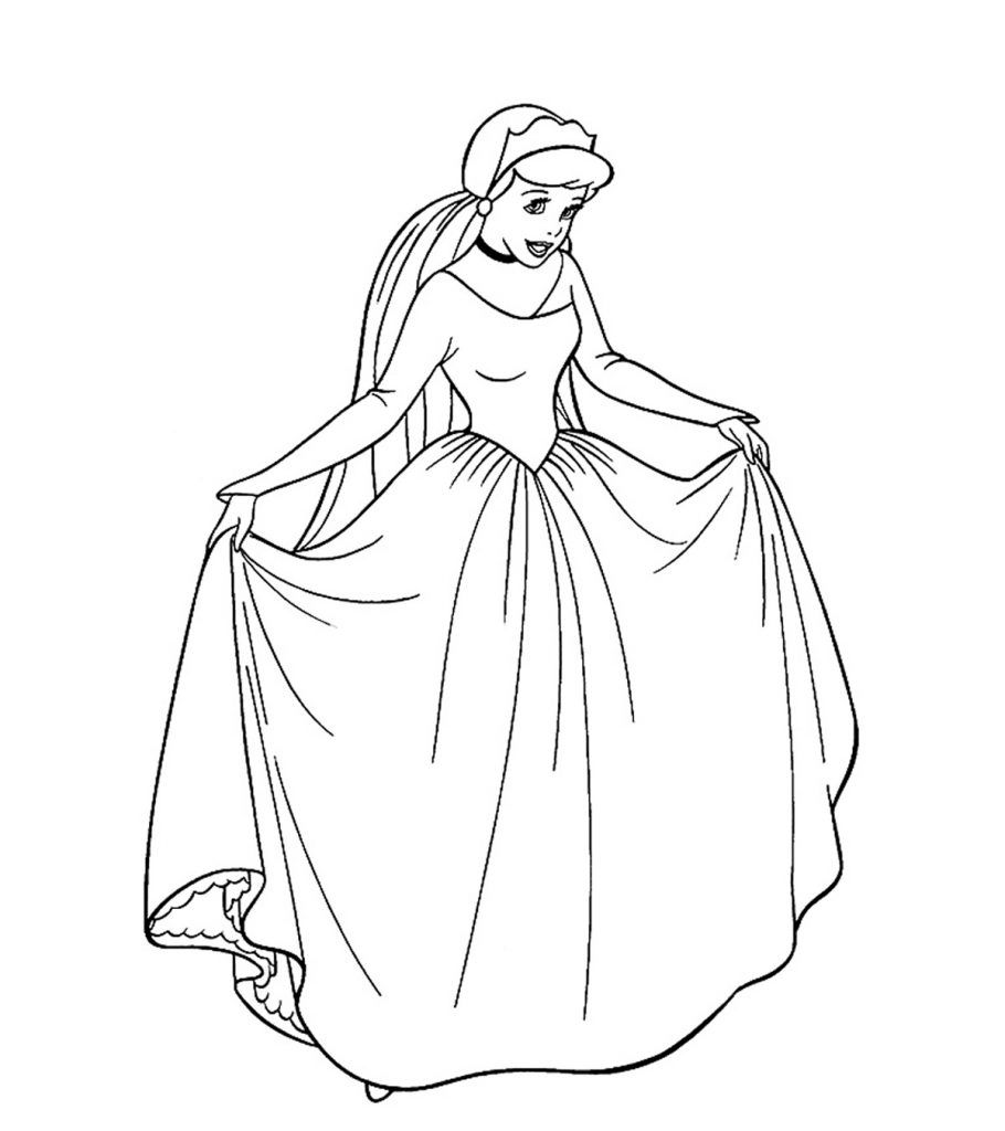 Coloring Pages Printable Princess Coloring Pages