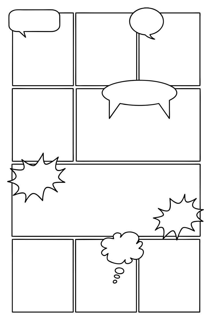 comic strip template printable comic strip template printable