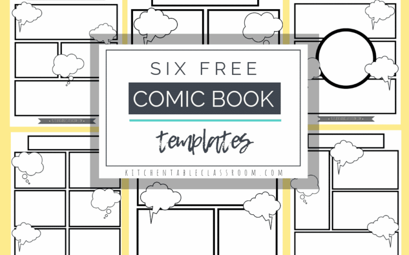 Comic Book Templates Free Printable Pages The Kitchen Table Classroom