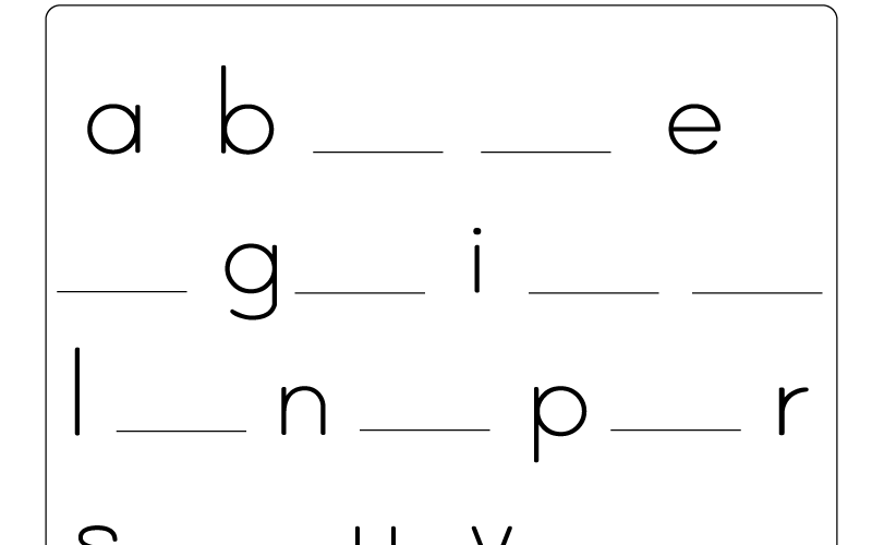 Complete The Alphabet Worksheet Free Printable Doozy Moo