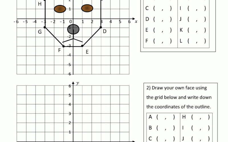 Coordinate Plane Worksheets 4 Quadrants