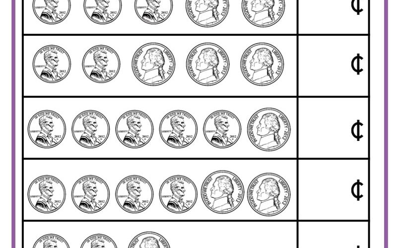 Counting Money Worksheets