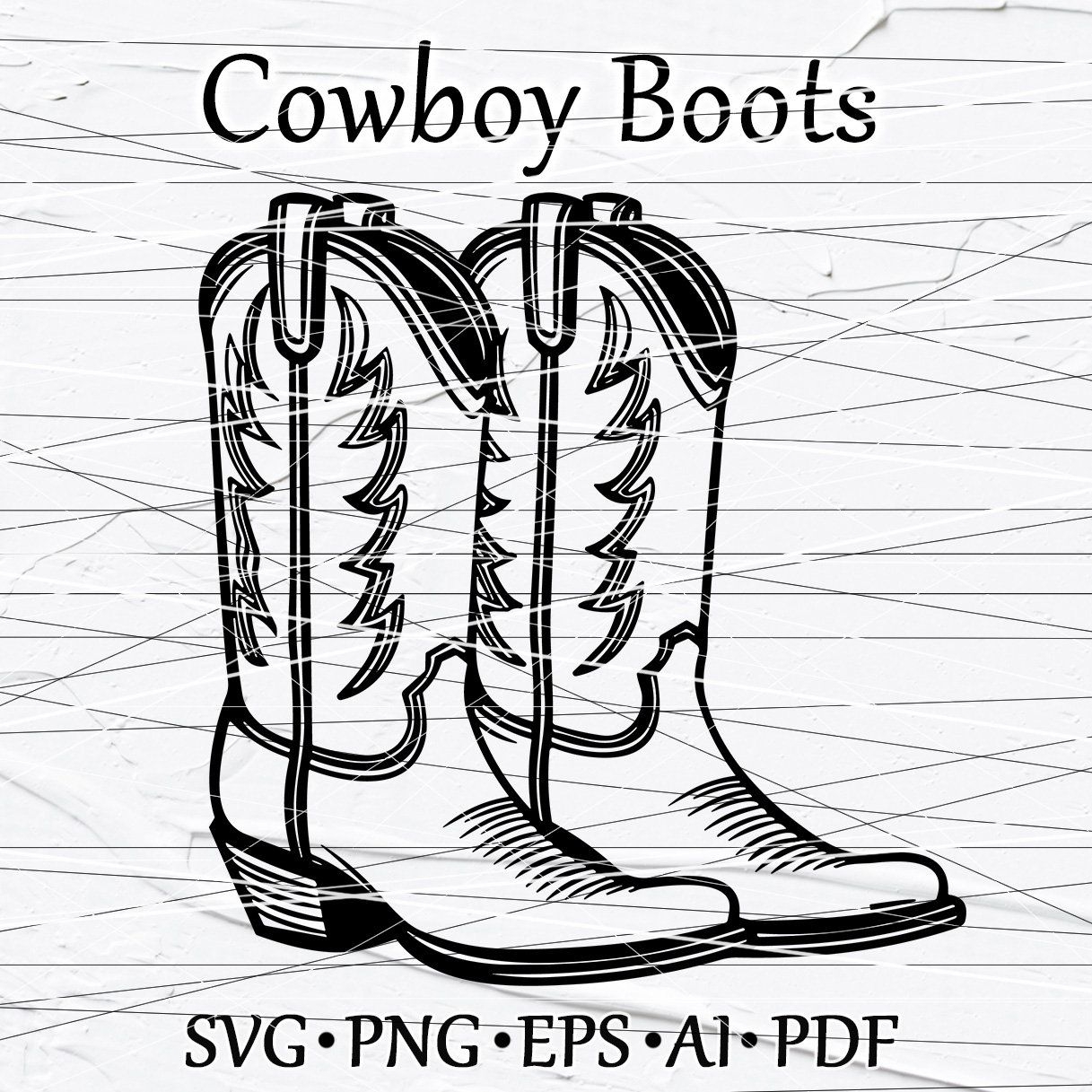 Cowboy Boots Template Shop On Pinterest